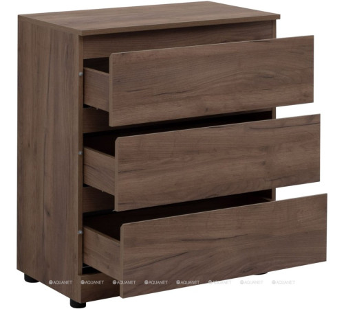 Комод Aquanet Сканди 700х400х797 мм 3 ящика дуб крафт 00302550