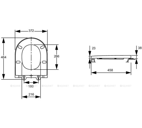 Крышка-сиденье Jacob Delafon Bastille микролифт белый E34201-00