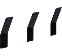 Комплект крючков Aquanet Магнум 3 шт. черный матовый 00336615