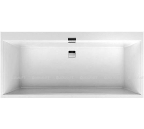 Ванна квариловая Villeroy & Boch Squaro Edge 12 180x80 см комплект с ножками и сливом-переливом UBQ180SQE2DV-01