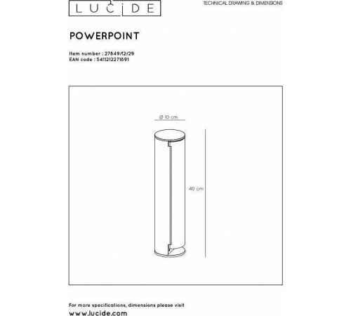 Блок розеток наземный Lucide Powerpoint 27849/12/29