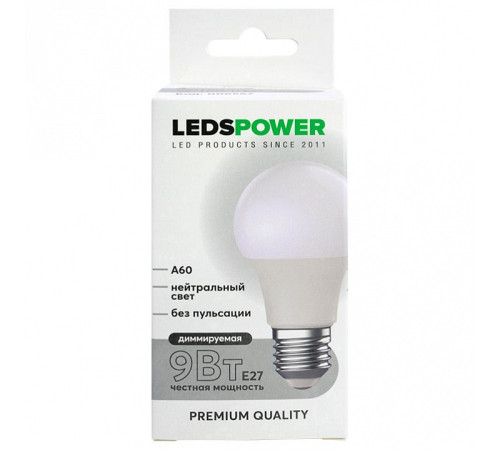 Лампа светодиодная LEDS POWER A60 006567