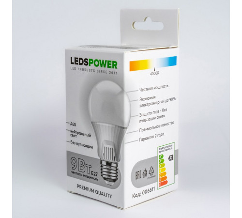Лампа светодиодная LEDS POWER A60 006611