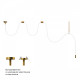 Подвесной светильник Loft it Thread 10388B Brass