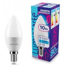 Лампа светодиодная Luminarte  E14 10Вт 6500K LSTD-C37-10W6KE14