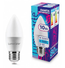 Лампа светодиодная Luminarte  E27 10Вт 6500K LSTD-C37-10W6KE27