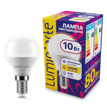 Лампа светодиодная Luminarte  E14 10Вт 3000K LSTD-G45-10W3KE14