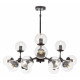 Люстра на штанге LUMINA DECO Zodiak LDP 160-12 BK+PR