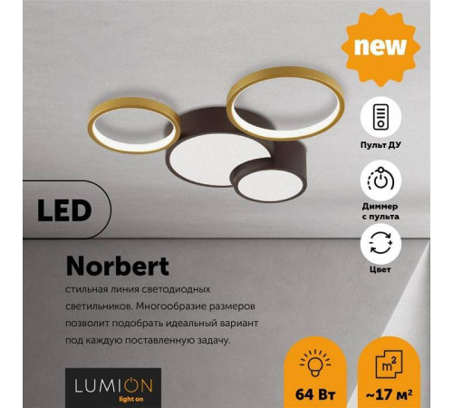 Потолочная люстра Lumion Norbert 5255/64CL