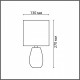 Настольная лампа декоративная Lumion EVANA 8173/1T