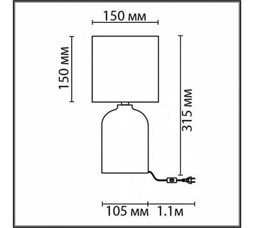 Настольная лампа декоративная Lumion Niana 8220/1T