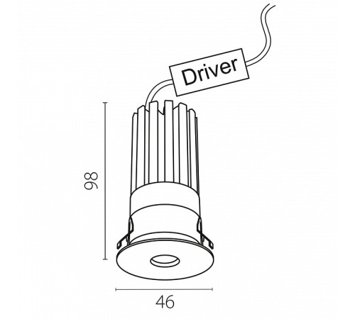 Встраиваемый светильник Lightstar Spira Slim 074346