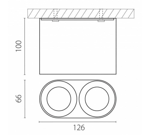 Накладной светильник Lightstar Rullo 213467