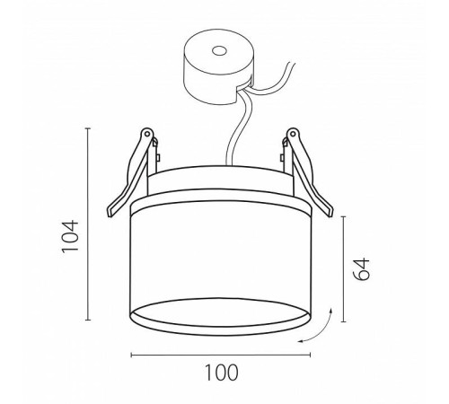 Встраиваемый светильник Lightstar Acuto 215857