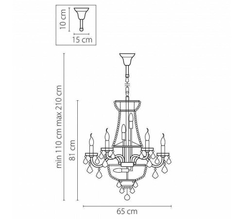 Подвесная люстра Osgona Classic 700162