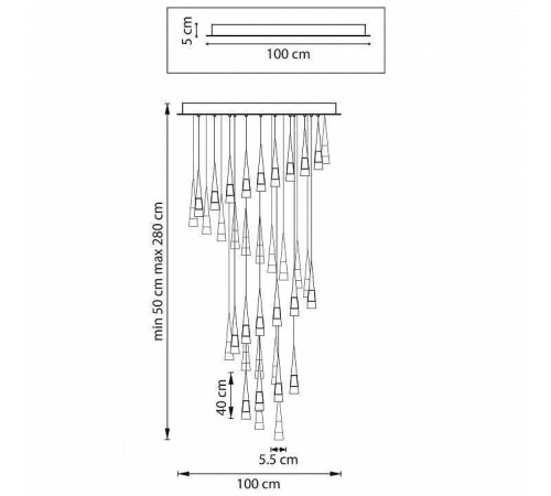 Подвесная люстра Lightstar Cone 757361