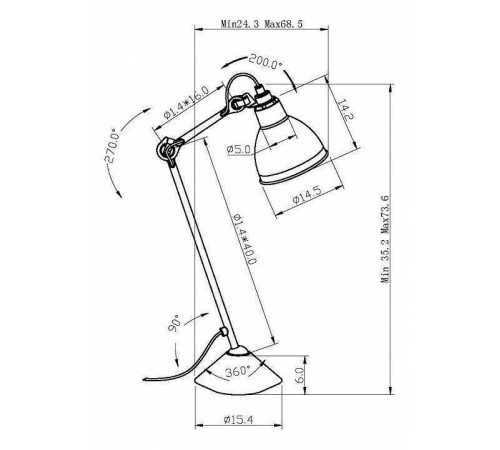 Настольная лампа офисная Lightstar Loft 765917