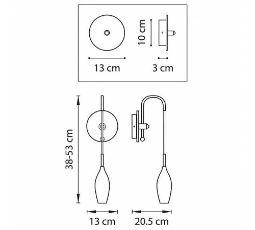 Бра Lightstar Pentola 803521