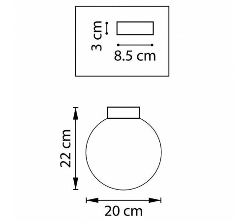 Накладной светильник Lightstar Globo 812027