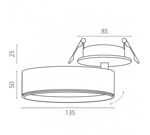 Спот Lightstar Alta Pro A5746RS