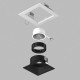 Встраиваемый светильник Lightstar Domino D51607BMOD