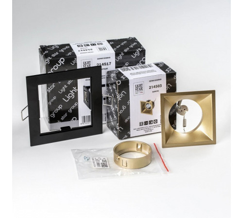 Встраиваемый светильник Lightstar Domino D51703GMOD