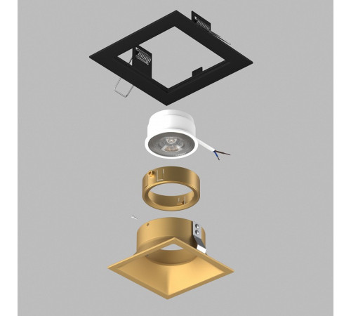 Встраиваемый светильник Lightstar Domino D51703GMOD