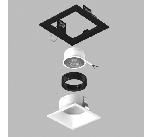 Встраиваемый светильник Lightstar Domino D51706BMOD