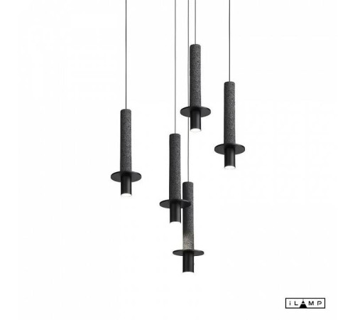 Подвесной светильник iLamp Lofty 10704P/1-D150 BK-GR