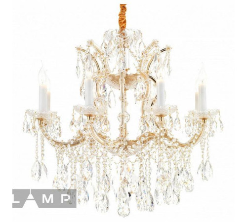 Подвесная люстра iLamp Diamond 6071-8 GD+CL