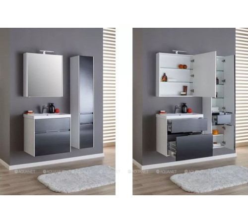 Зеркало Aquanet Латина 70 70 см белый 00179997