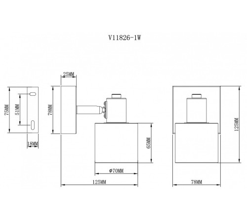 Спот Moderli Malet V11826-1W