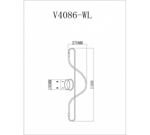Накладной светильник Moderli TRUE V4086-WL