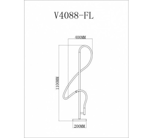 Торшер Moderli TRUE V4088-FL