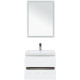 Набор мебели для ванной Aquanet Беркли 60 белый глянец/дуб рошелье зеркало белый глянец 00258905