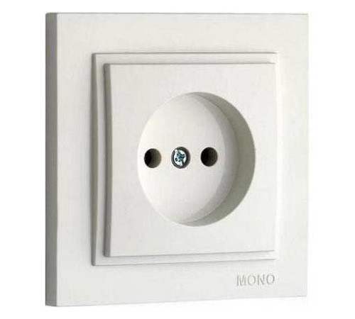 Розетка без заземления Mono Electric Despina 102-010022-116