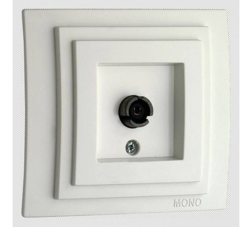 ТВ-розетка проходная Mono Electric Larissa 103-191905-137