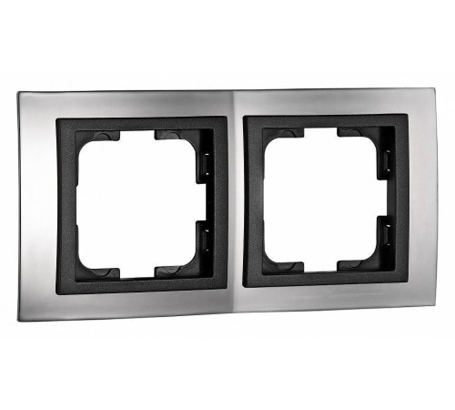 Рамка на 2 поста Mono Electric Chrome 106-410000-161