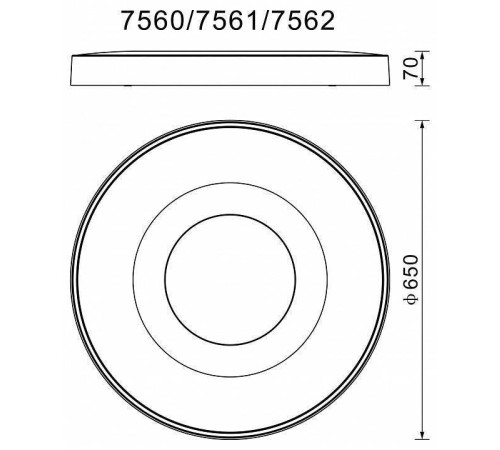 Накладной светильник Mantra Coin 7561