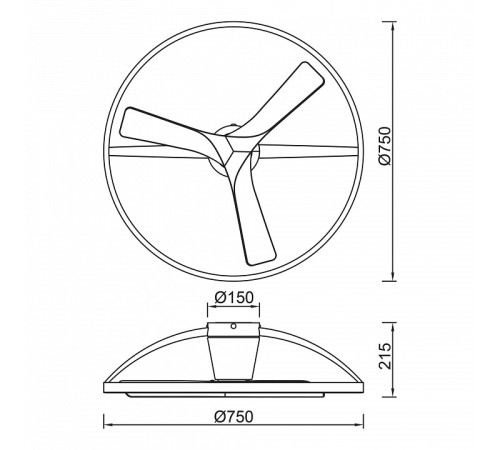 Светильник с вентилятором Mantra NEPAL 9043