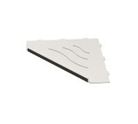 Полка для ванной угловая RGW MT-13W белая 49279913-01