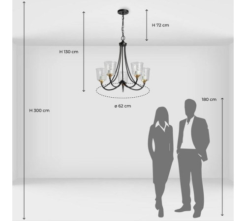 Подвесная люстра MW-Light Альгеро 9 5 ламп 285012405