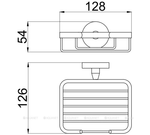 Мыльница металлическая Allen Brau PRIORITY латунь сталь хром 6.31004-00