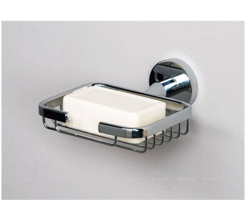 Мыльница Aquanet металлическая прямоугольная хром 3611