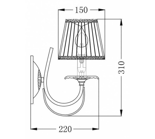 Бра Maytoni Olivia ARM326-01-W