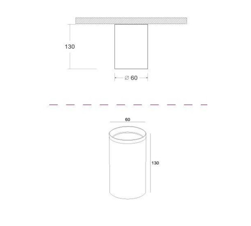 Накладной светильник Maytoni Focus C010CL-01GF