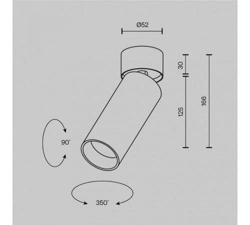 Светильник на штанге Maytoni Technical FOCUS LED C055CL-L12W2.7K-W-PT