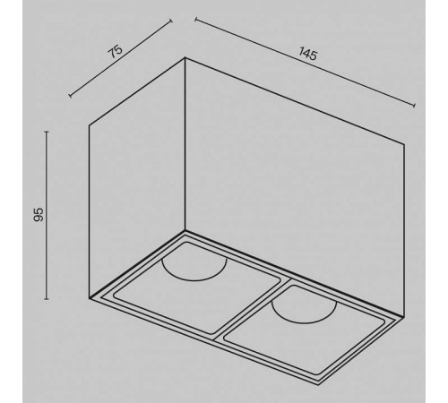 Накладной светильник Maytoni Alfa LED C065CL-02-L12W4K-W