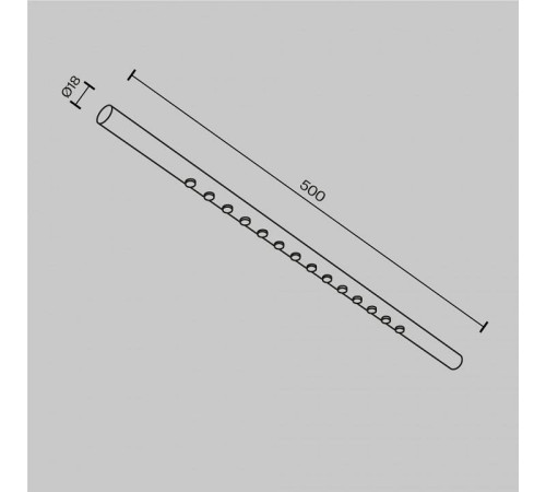 Модульный светильник Maytoni Points C101CL-L500-12W3-6K-BS