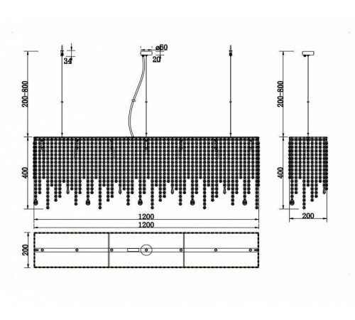 Подвесная люстра Maytoni Empress DIA002PL-07CH